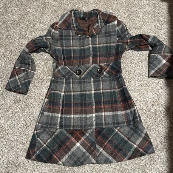 Zara Basic Plaid Wool Coat - Picture 11 of 11